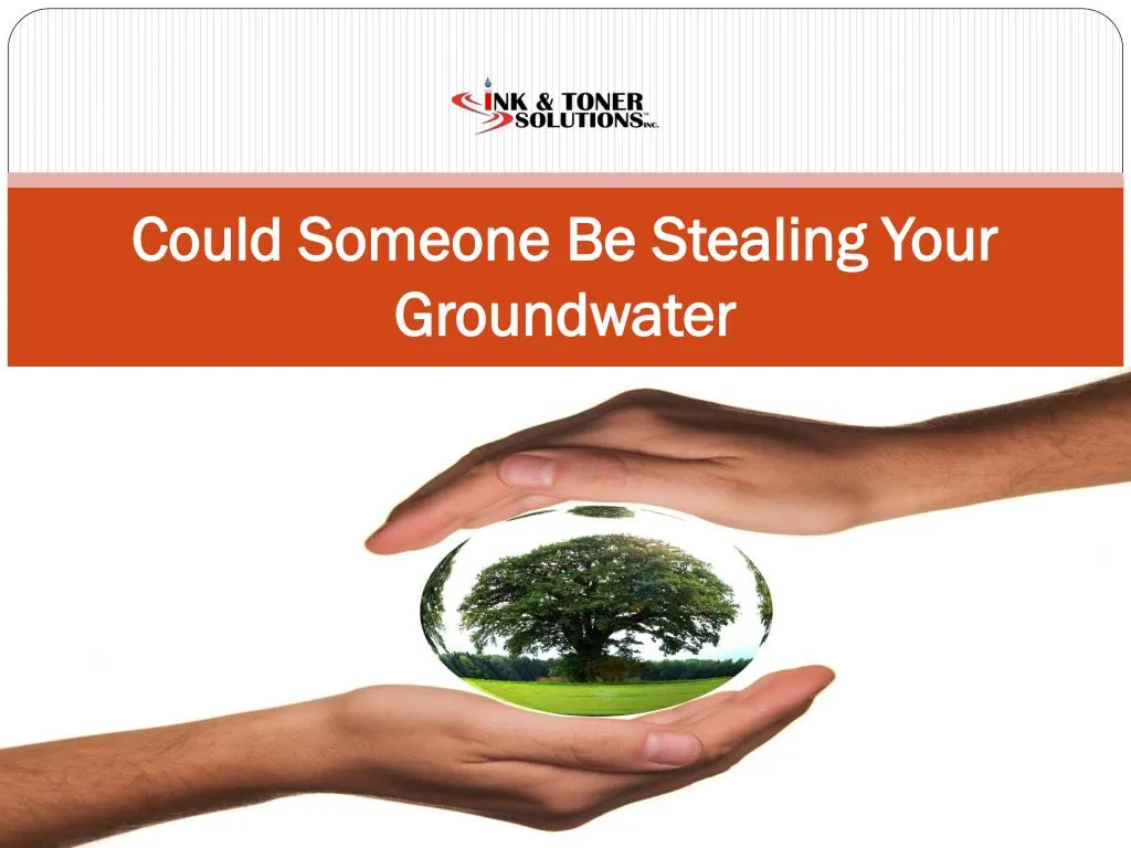 could someone be stealing your groundwater