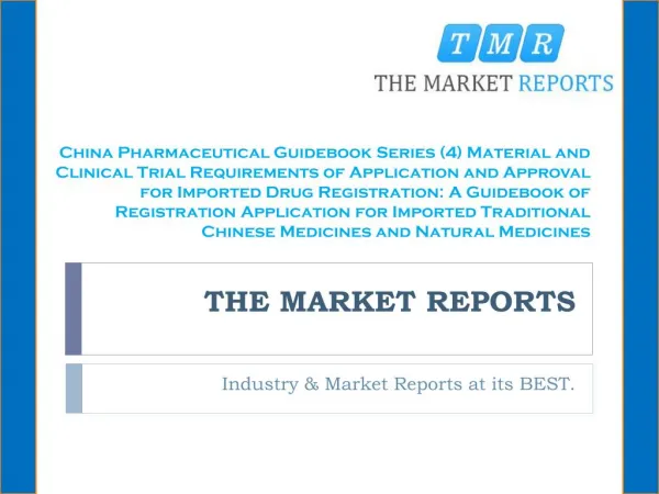 China Pharmaceutical Guidebook Series (4) Material and Clinical Trial Requirements of Application and Approval for Impor