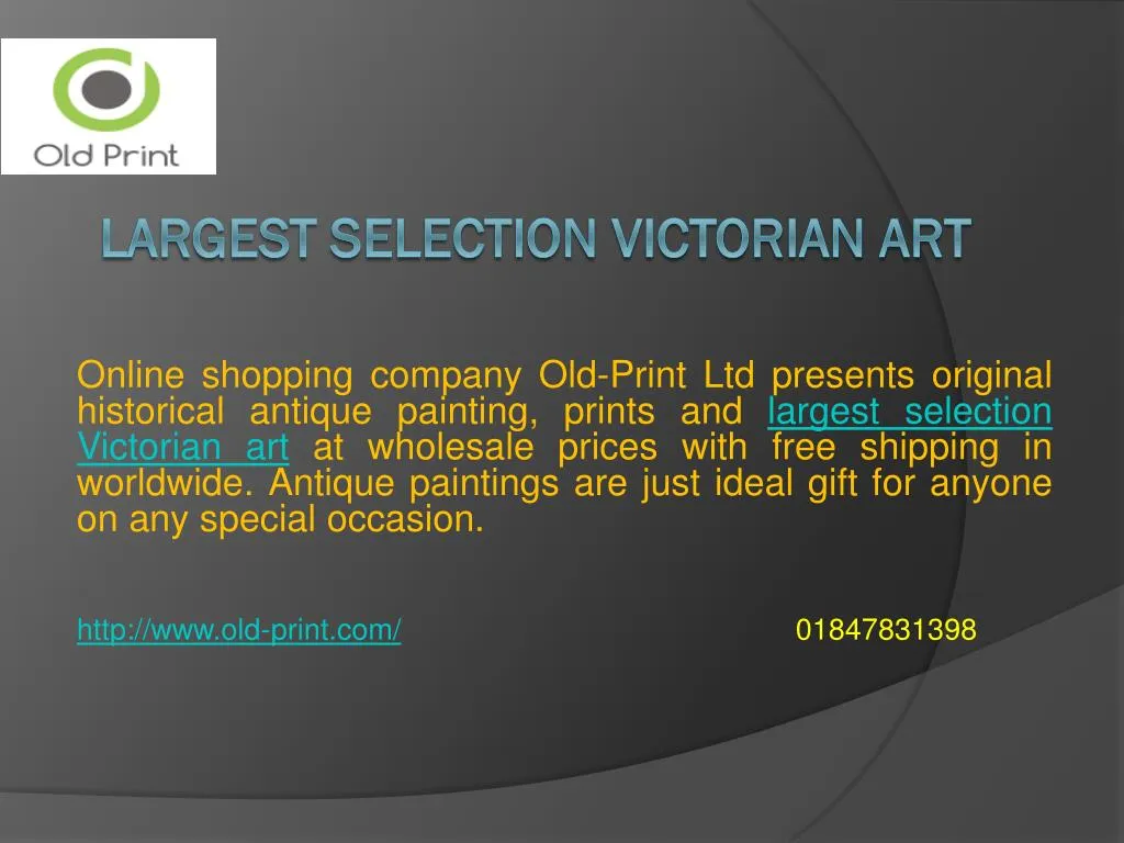 largest selection victorian art