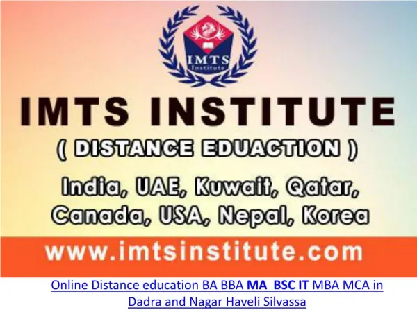 Online Distance education BA BBA MA BSC IT MBA MCA in Dadra and Nagar Haveli Silvassa