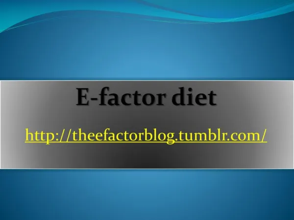 the e-factor diet review