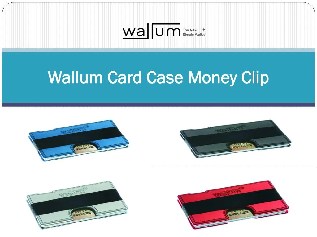 wallum card case money clip