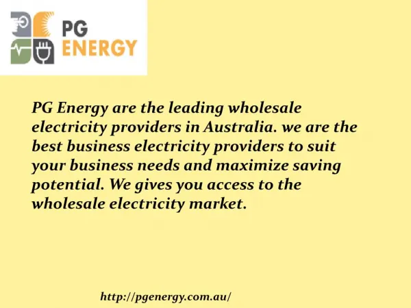 Wholesale Electricity Suppliers Australia
