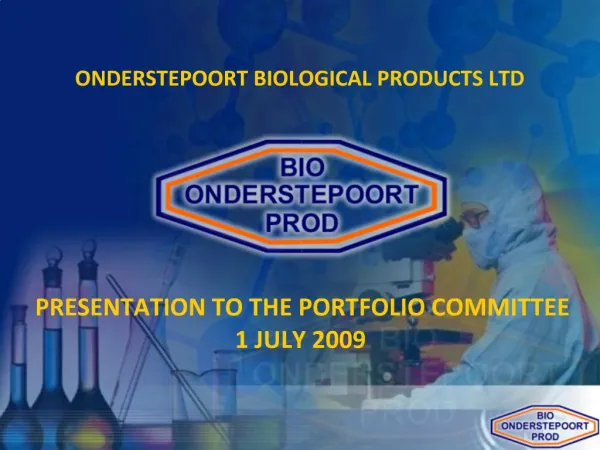 ONDERSTEPOORT BIOLOGICAL PRODUCTS LTD