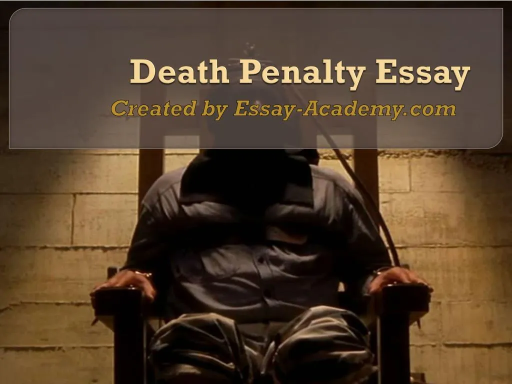death penalty essay