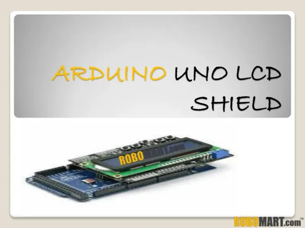 Arduino Uno LCD Shield By Robomart