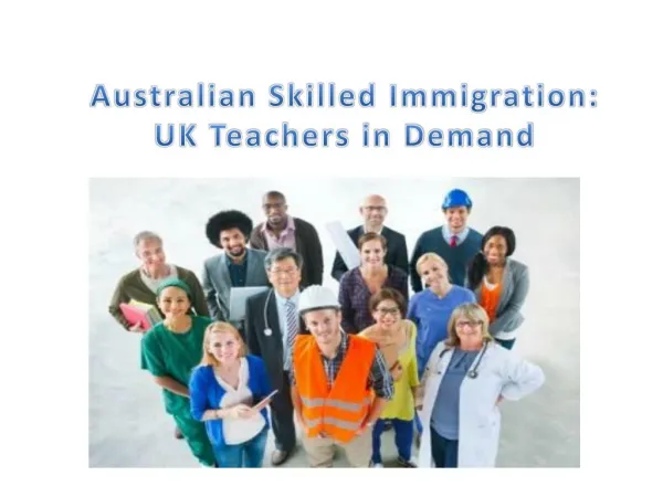 Australian Skilled Immigration: UK Teachers in Demand