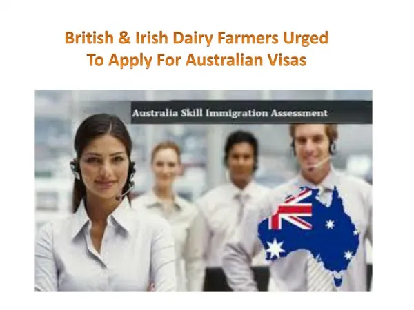British & Irish Dairy Farmers Urged To Apply For Australian Visas