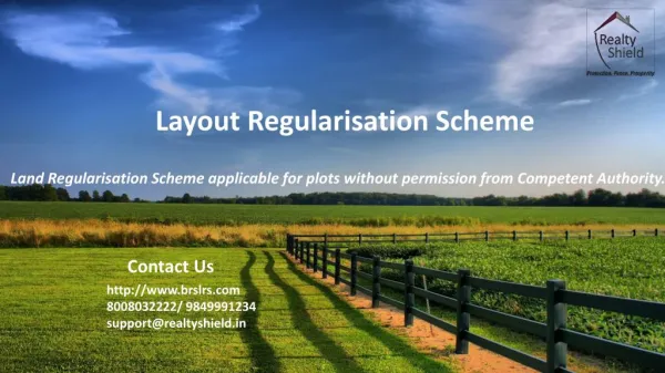 Land and Building Regularisation Scheme