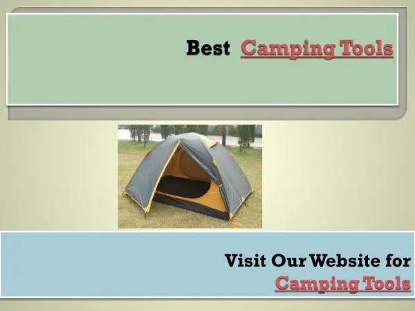 camping tools
