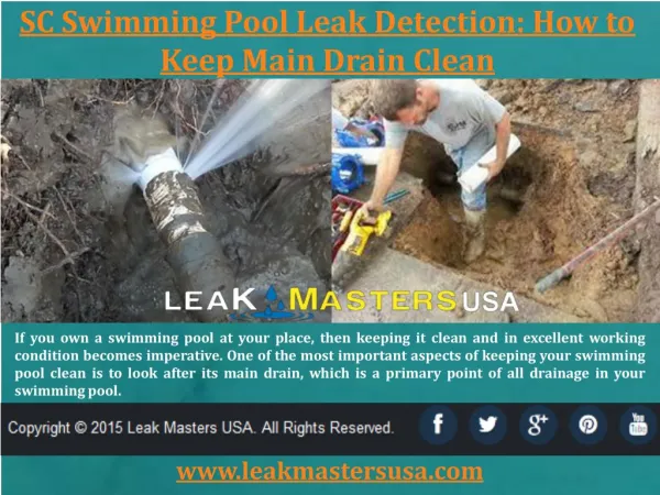 SC Swimming Pool Leak Detection