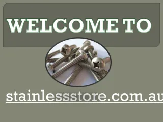 Stainless steel nuts - Stainless steel screws - slide 1