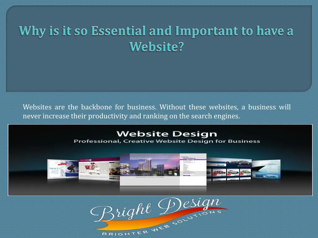 why is it so essential and important to have a website