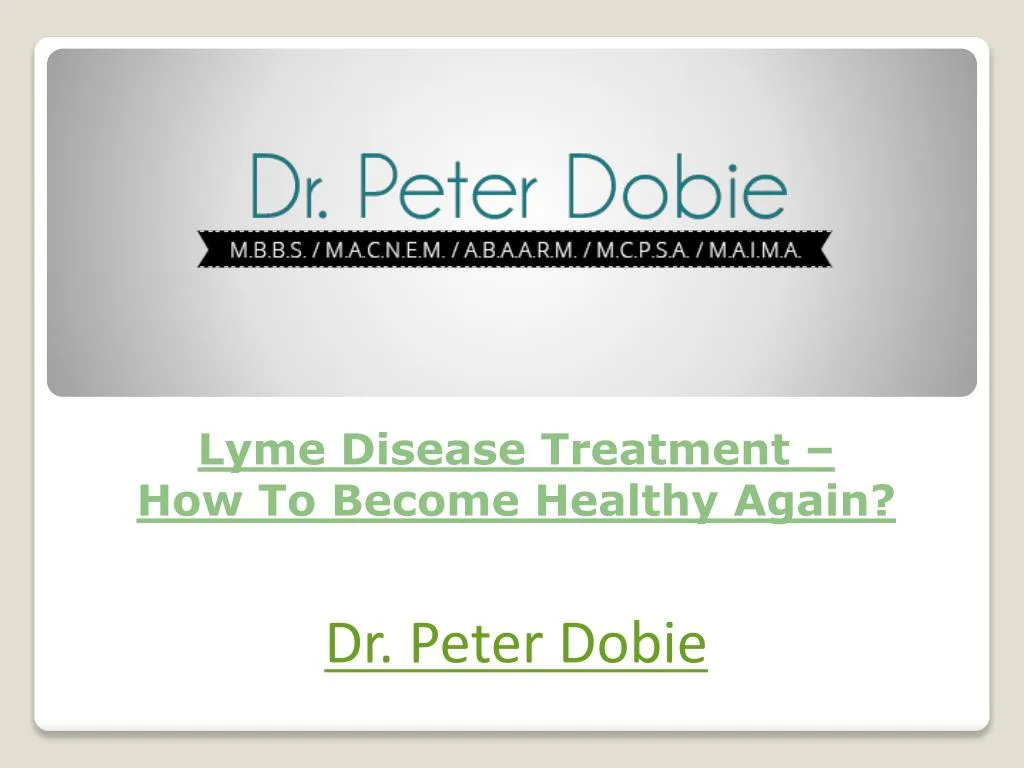 lyme disease treatment how to become healthy again