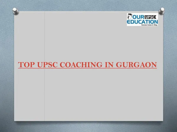 Top upsc coaching in gurgaon