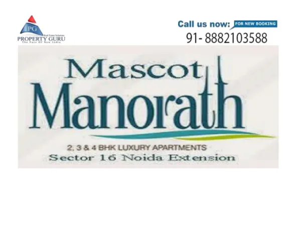Mascot Soho Manorath 2/3 BHK Residential Flats, Noida Extension