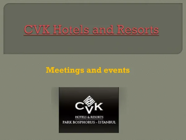 Hotel in istanbul - Meetings and events