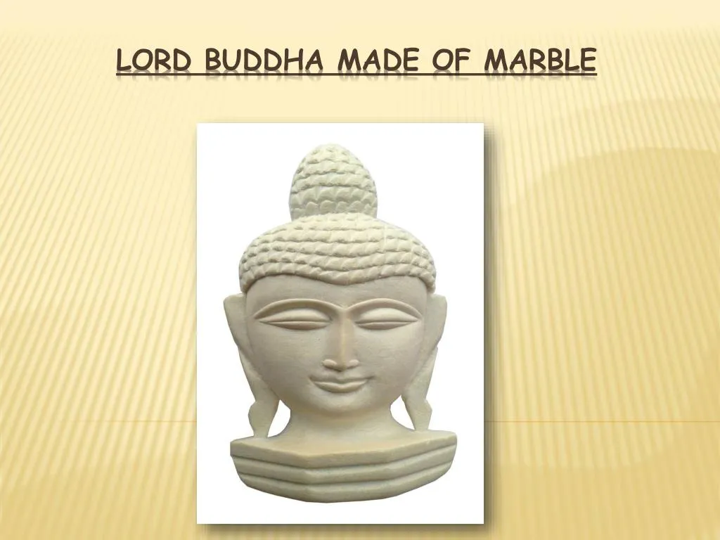 lord buddha made of marble