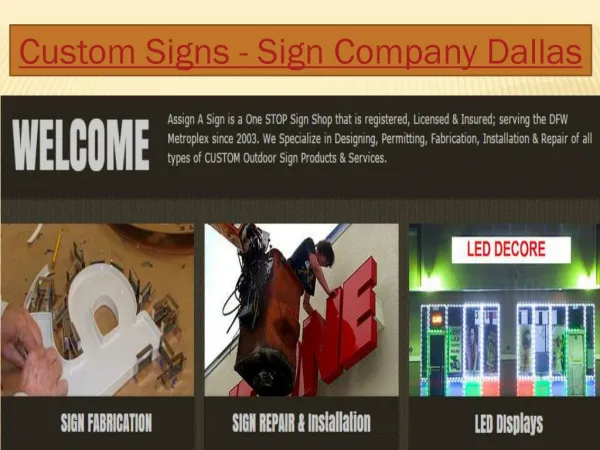 Sign Company Dallas - Channel Letters