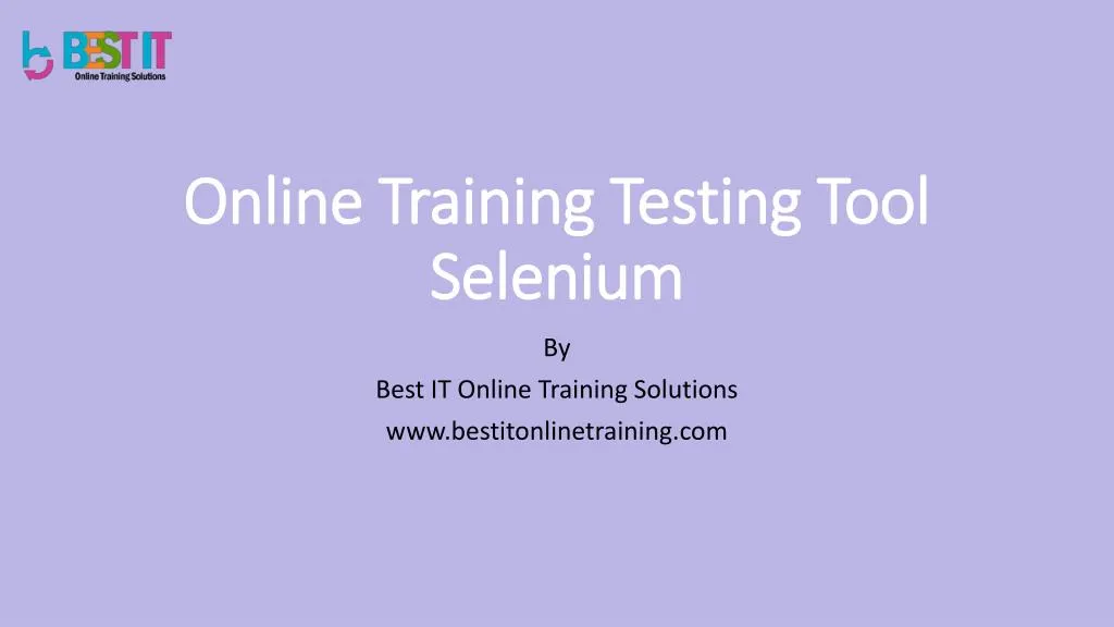 online training testing tool selenium