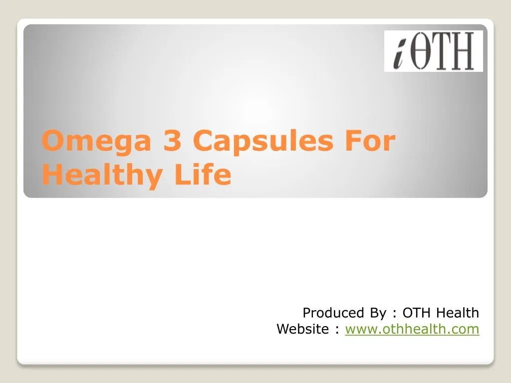 omega 3 capsules for healthy life