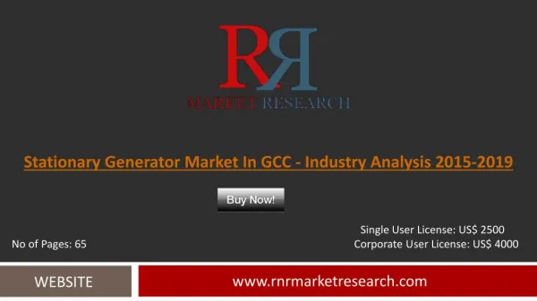 GCC Stationary Generator Market