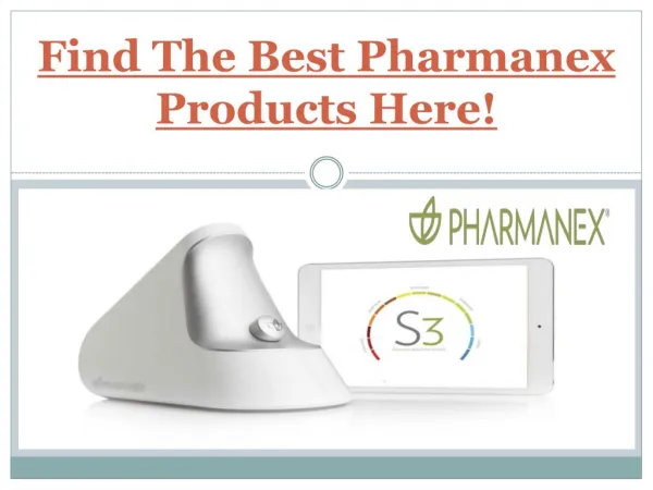 Find The Best Pharmanex Products Here!