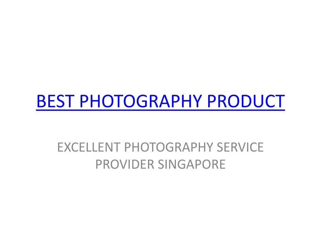 best photography product
