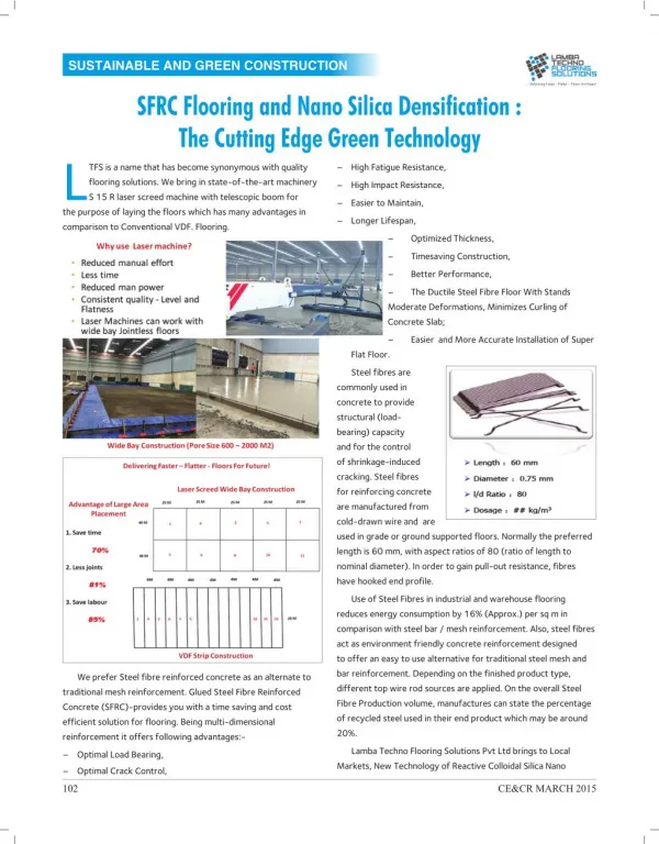 SFRC Flooring and Nano Silica Densification - The Cutting Edge Green Tec...4