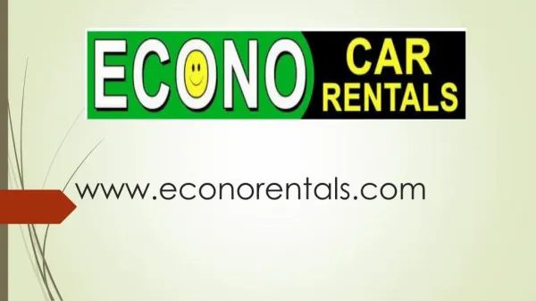 Econo Car Rentals - Car rentals in Tampa Bay area