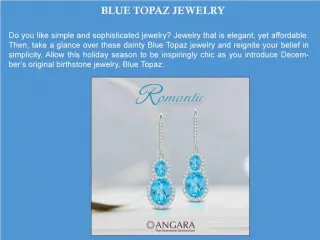 BLUE TOPAZ JEWELRY