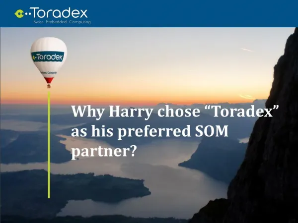 Why choose Toradex as preferred System on Module partner