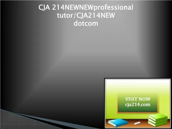 CJA 214NEW Successful Learning/cja214dotcom