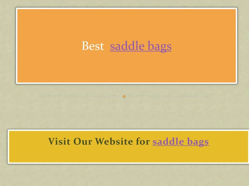 visit our website for saddle bags