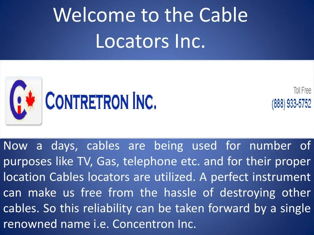 welcome to the cable locators inc