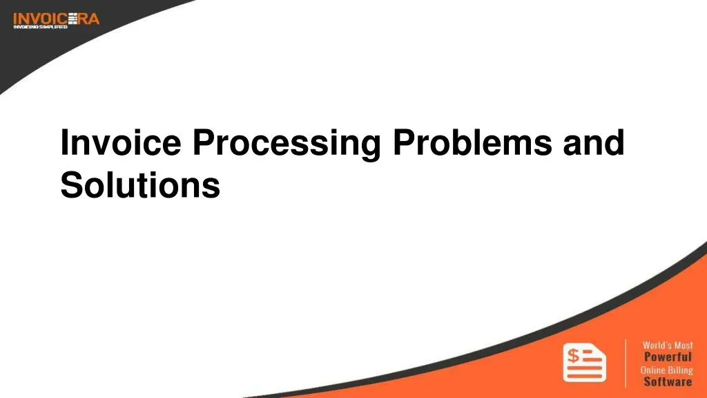 invoice processing problems and solutions