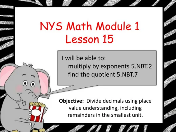 EngageNY grade 5 module 1 lesson 15