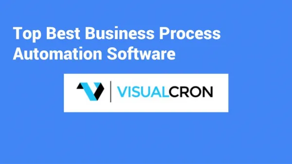 Top Best Business Process Automation Software