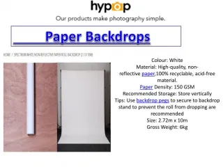 Paper Backdrops - slide 1