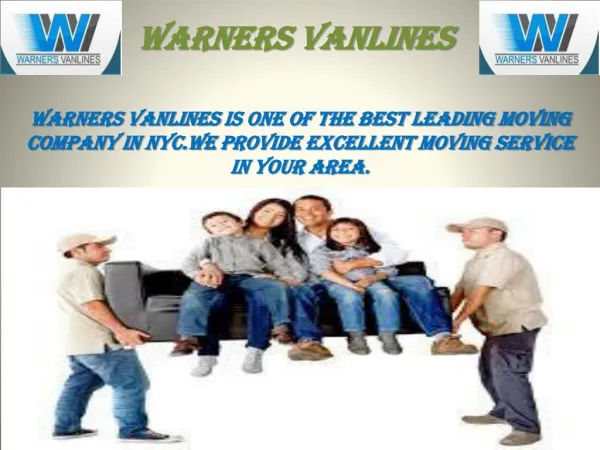 Warner's Van Lines | New York City Moving Company