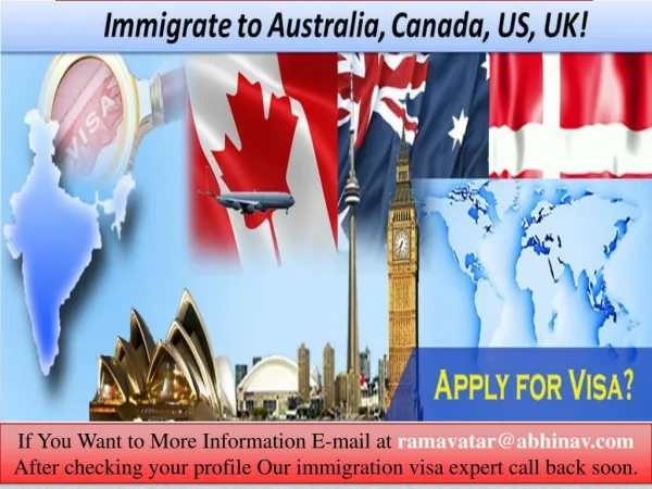 Immigrate to Australia, Canada, US, UK!