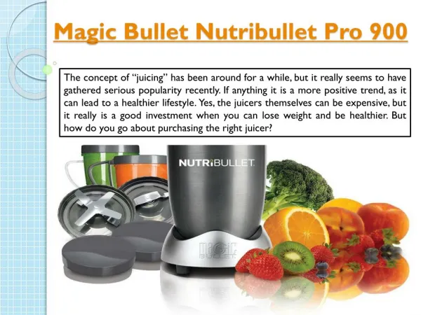 Magic Bullet Nutribullet Pro 900