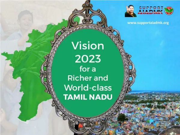 Vision 2023 and Other Latest News about Dr. Jayalalitha