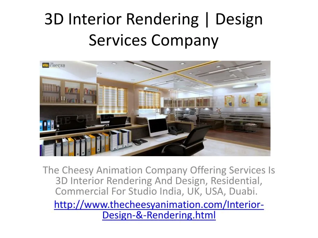 3d interior rendering design services company