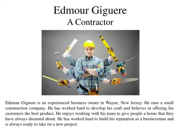 Edmour Giguere A Contractor