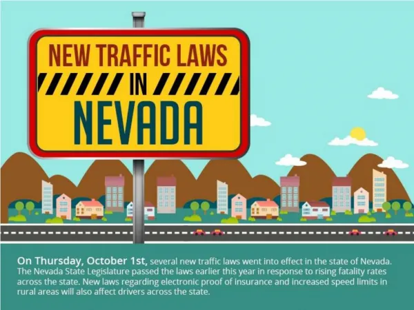 New Traffic Laws in Nevada