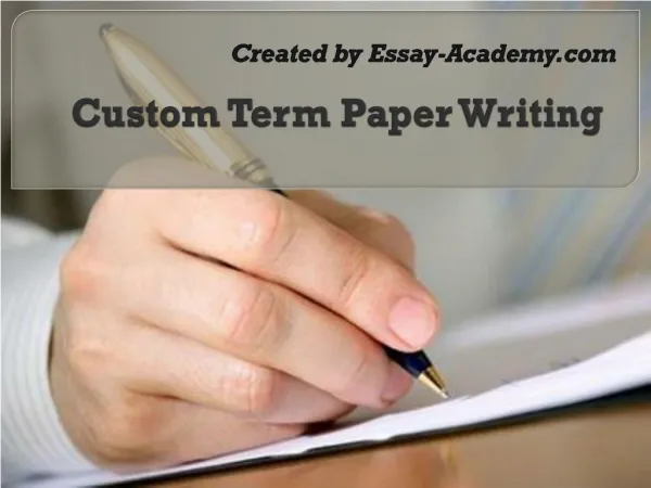 Custom Term Paper