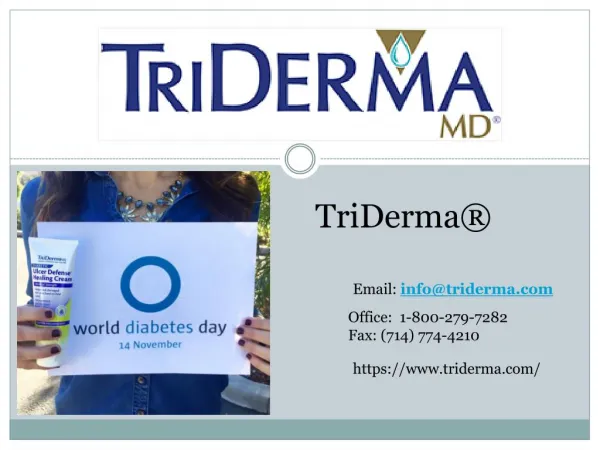 Buy Online Diabetic Cream by TriDerma