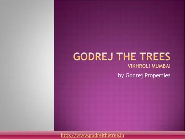 Godrej The Trees Vikhroli Mumbai - New Residential Project