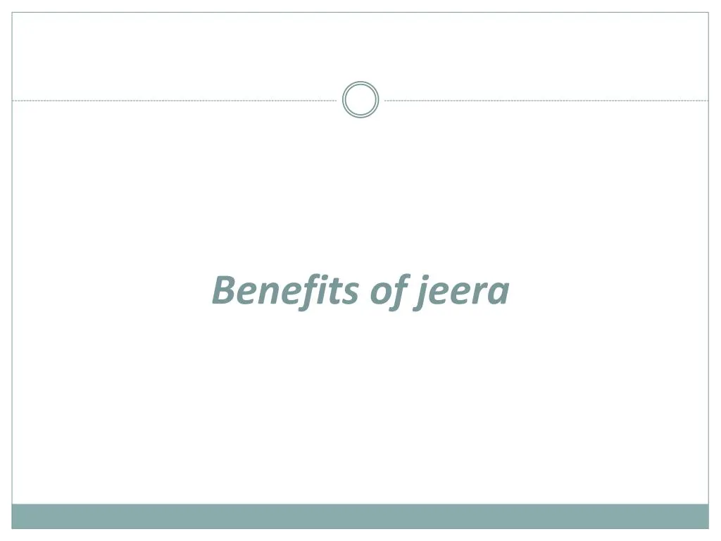 benefits of jeera